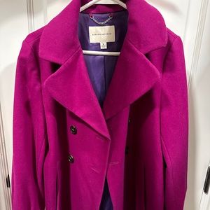 Banana republic magenta trench coat